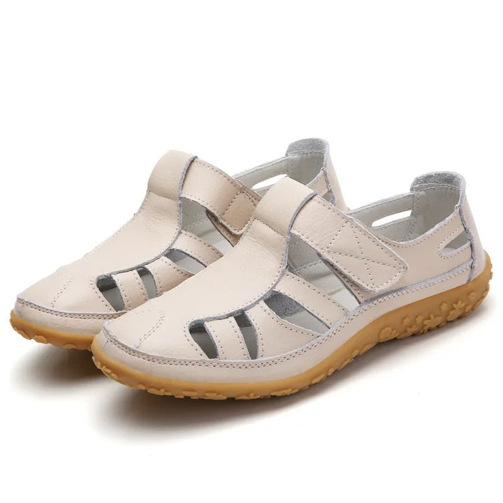 Dames zomersandalen met orthopedische pasvorm, antislip voor veiligheid en optimaal comfort.