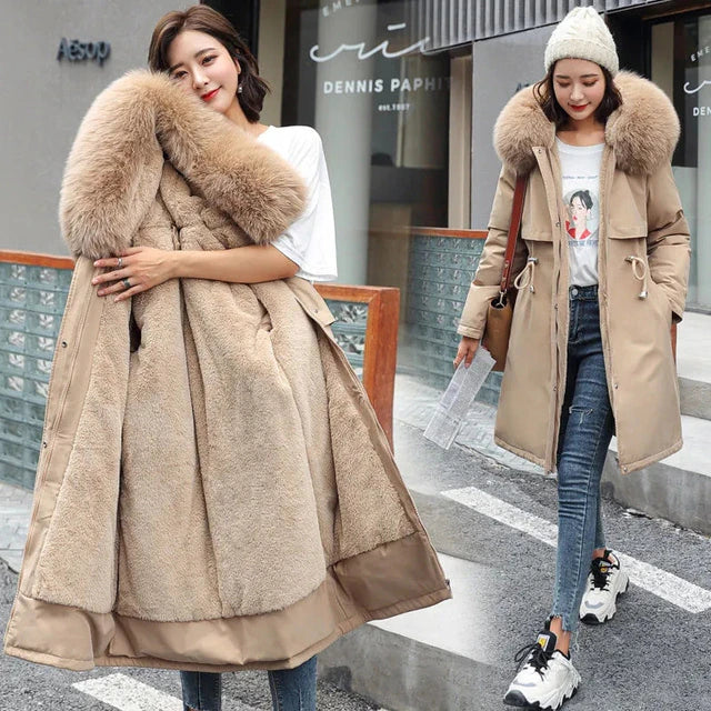 Stijlvolle gewatteerde damesparka, een elegante keuze voor elke winteroutfit. Warm en trendy.