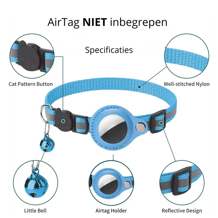 Compacte anti-verlies GPS tracker voor katten, voorkomt dat je huisdier verdwaalt.