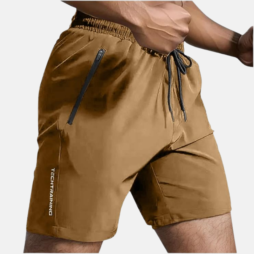 Veelzijdige heren sportshorts voor training, hardlopen, strand en casual zomerse outfits. Optimaal comfort.