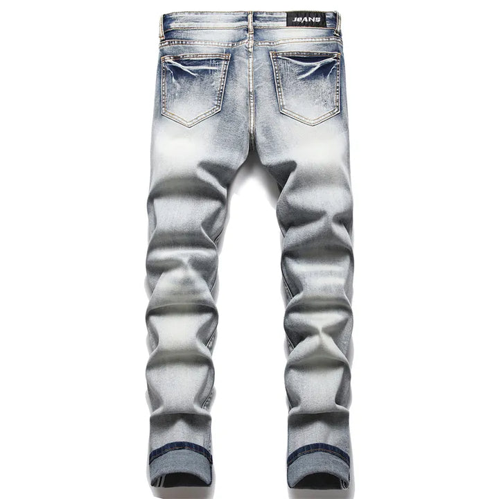 Comfortabele Jaxon herenjeans met trendy scheuren. Ideaal voor een casual, modieuze look. Stijlvol en veelzijdig.