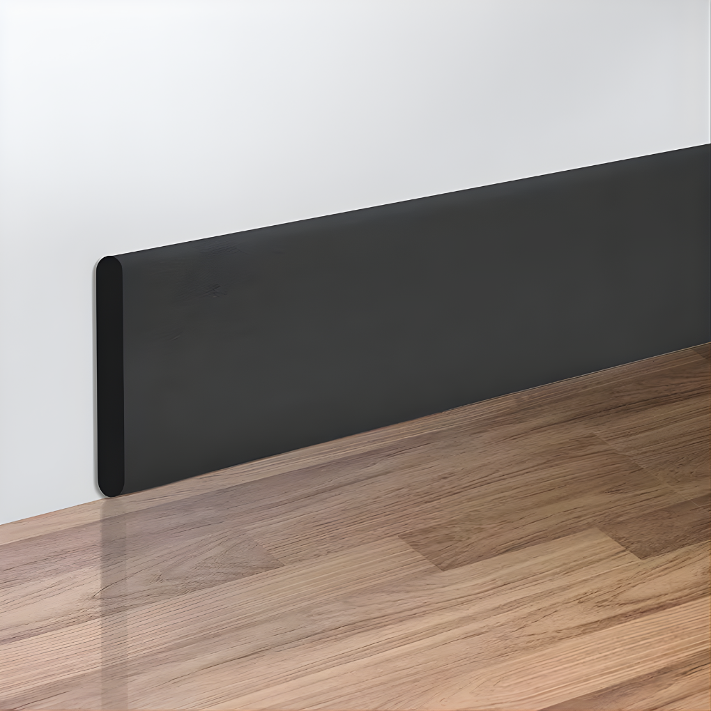Zelfklevende 3D plint voor strakke wand- en vloerafwerking. Eenvoudige doe-het-zelf interieurdecoratie.