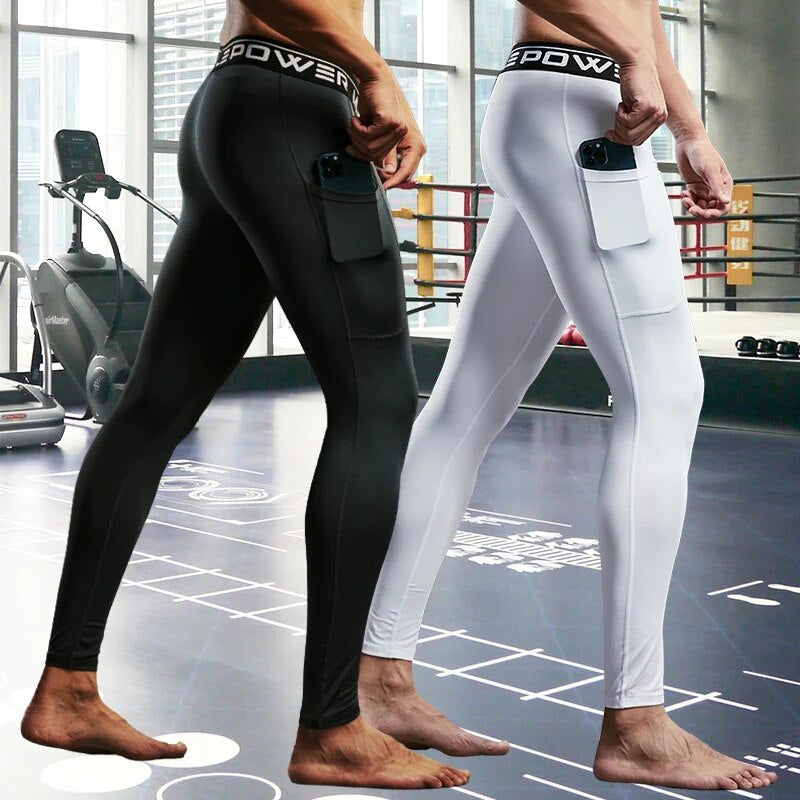 Compressiebroek heren, ideaal voor hardlopen en fitness, biedt comfort & spierondersteuning.