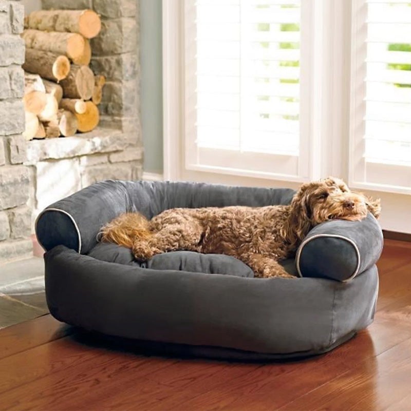 Orthopedische hondenbank CalmPaw voor optimaal comfort en stressvermindering. Zacht en ondersteunend hondenbed.