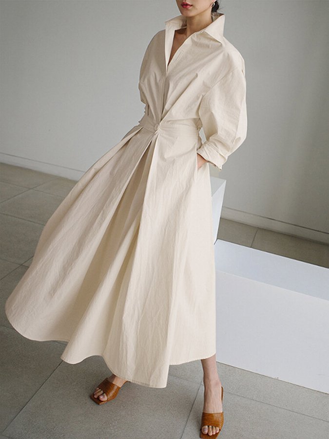 Warmhoudende winterjurk voor dames met lange mouwen, comfortabel en modieus.