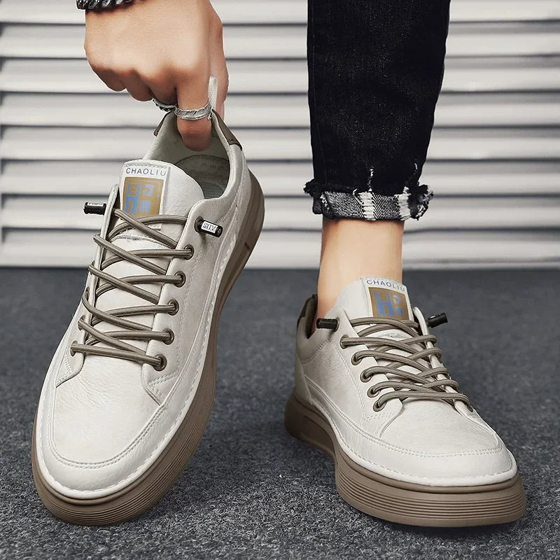 Casual waterdichte herensneakers, comfortabel en verhoogd, ideaal voor dagelijkse mode en functionaliteit.