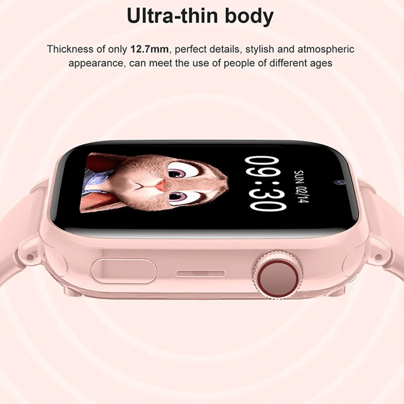 Kindertelefoon horloge met GPS tracking en 4G bellen voor optimale kinderveiligheid en bereikbaarheid.