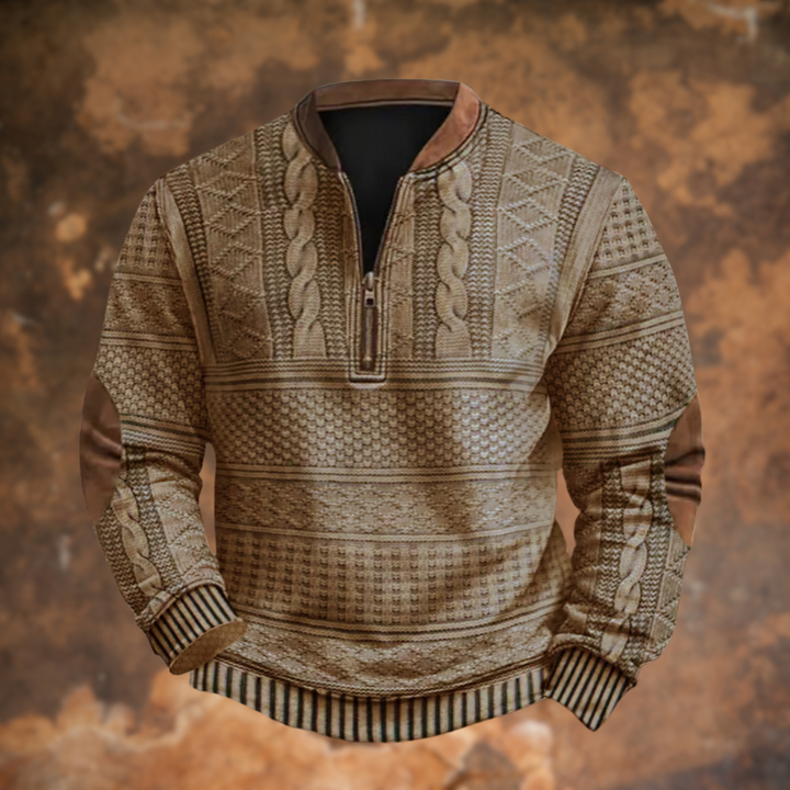 Stijlvolle heren half zip trui, comfortabel en veelzijdig voor de moderne man.