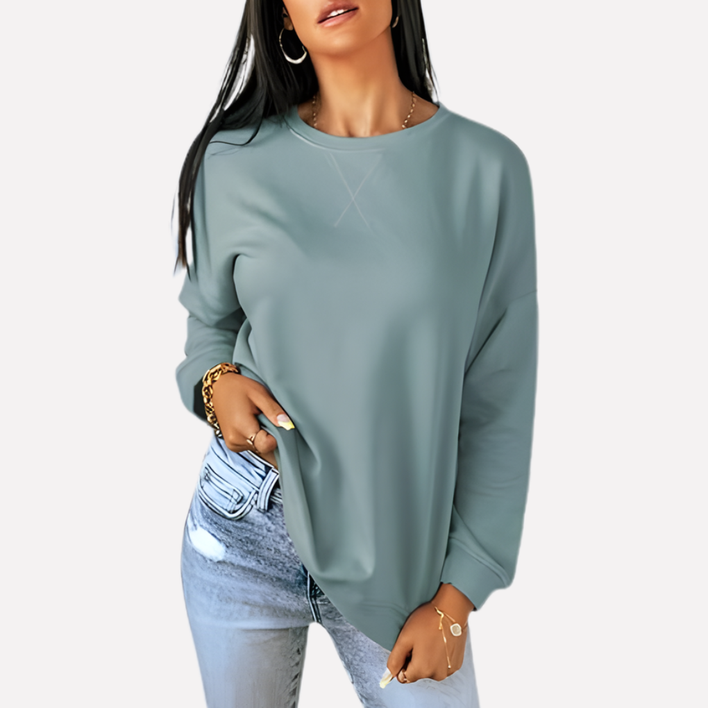 Comfortabele crew neck damestrui, een onmisbare toevoeging aan je garderobe.