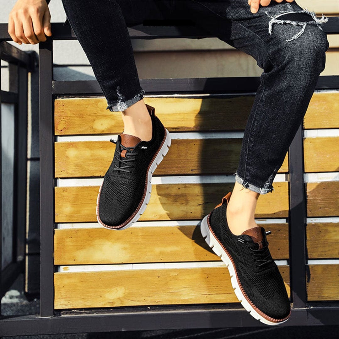 Ultra-comfortabele Elias herenschoenen van vegan leer, lichtgewicht en ideaal voor dagelijks voetcomfort.