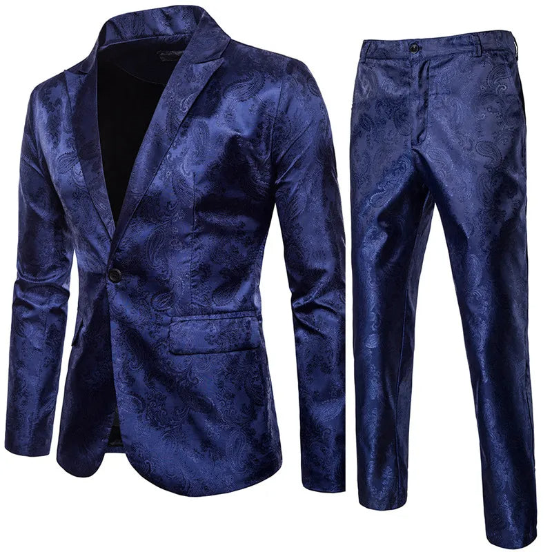 Hoymans feestpak: elegant tweedelig herenpak, slim fit, perfect voor gala, feest en business casual gelegenheden.
