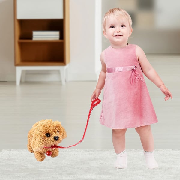 Zachte Husky interactieve speelgoedhond voor kinderen, een levendig robotdier dat blaft en reageert op aanraking.