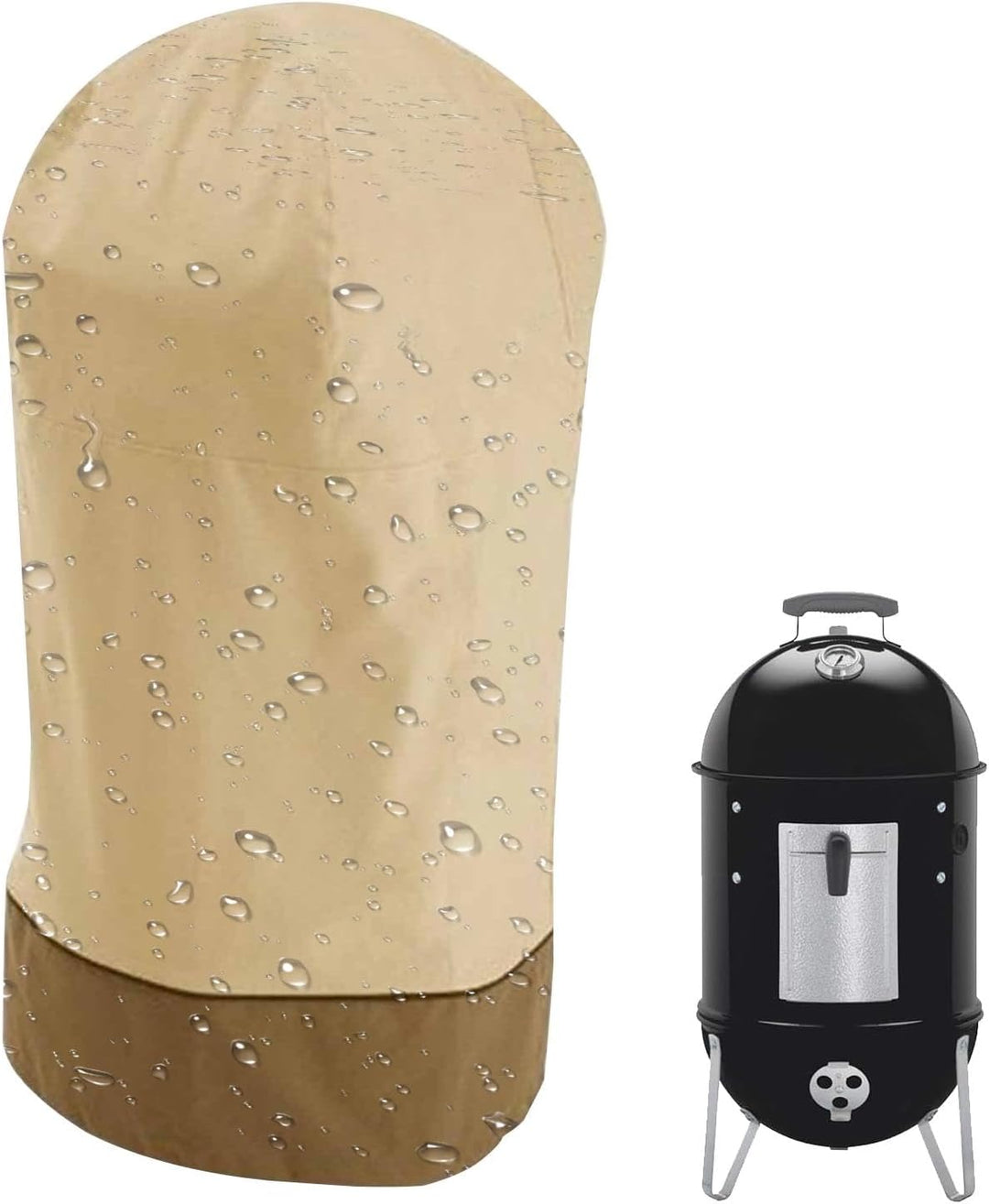 Bravoro waterdichte BBQ hoes voor roker bescherming, weerbestendig en duurzaam.