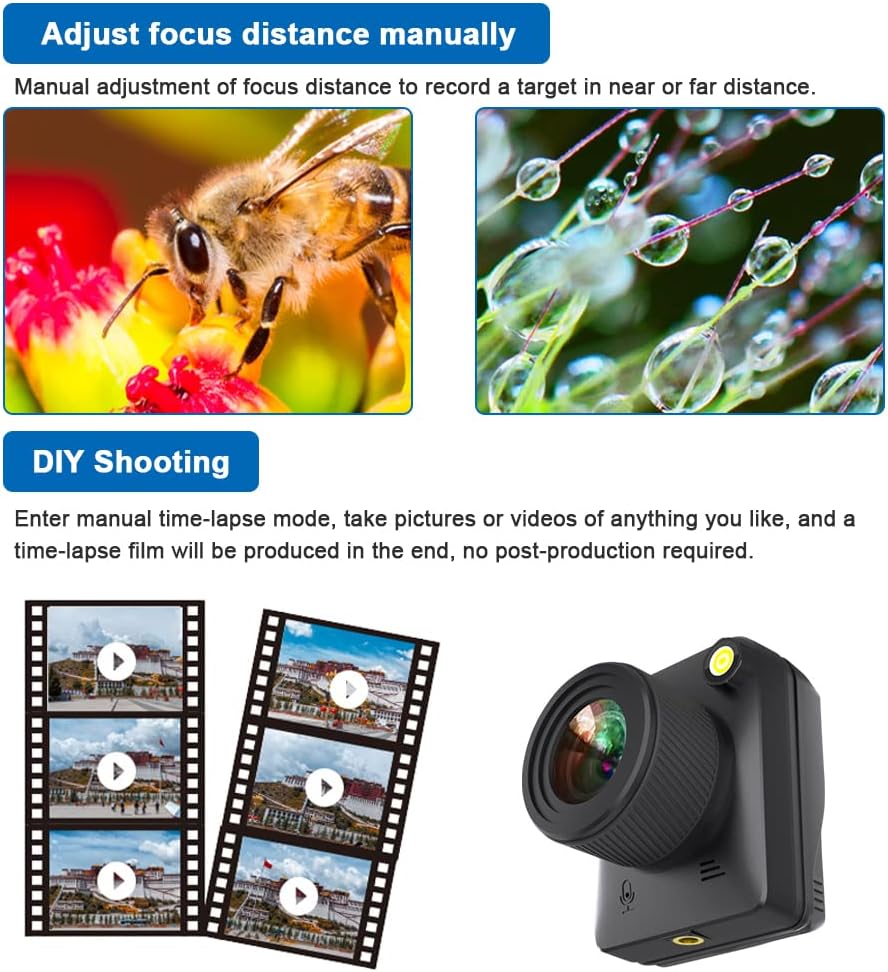 Veyano 4K tijdlapse camera voor buiten, onmisbaar voor bouwprojecten, groei van planten of landschapsveranderingen.