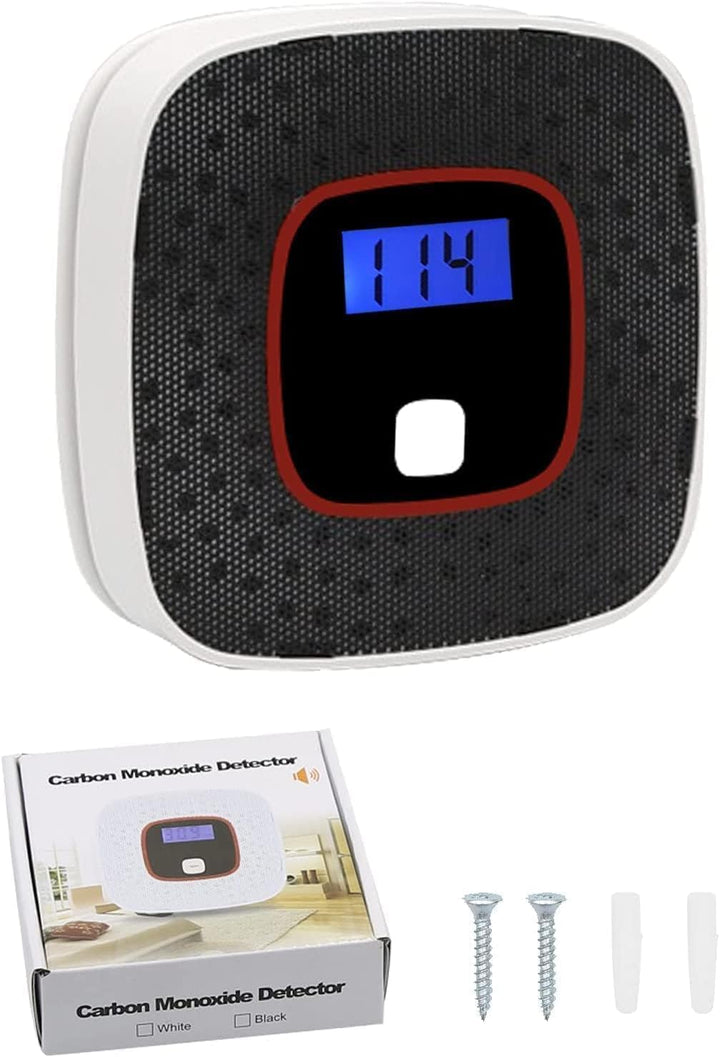 Moderne koolmonoxidemelder met display, een slimme toevoeging voor de beveiliging van uw woning.