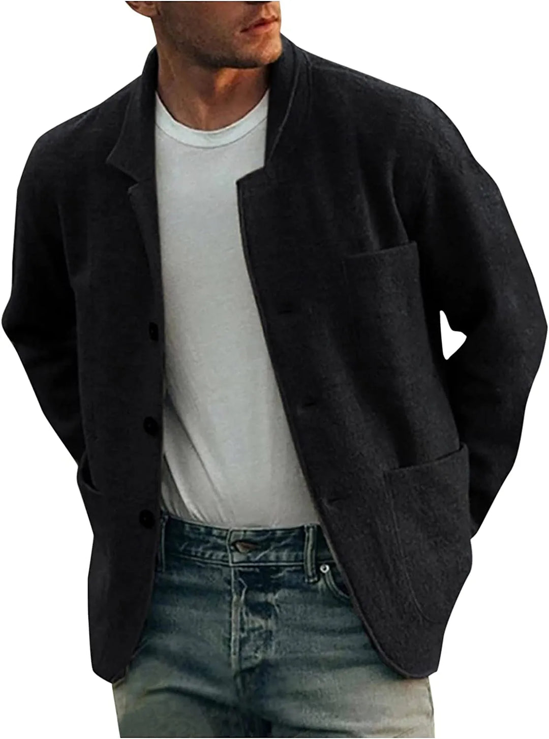 Hedendaagse heren blazer, combineert comfort met stijl voor een moderne herenkleding collectie.