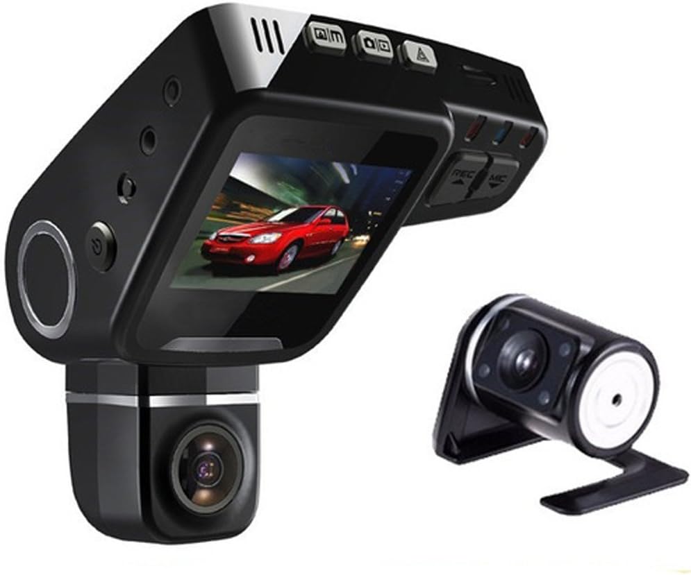 Discrete auto WiFi dashcam 1080P met 170° groothoeklens en G-sensor voor optimale rijveiligheid.