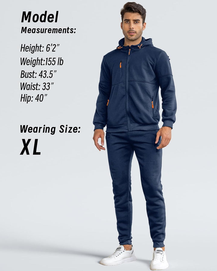 Heren sportkleding trainingspak Jamie, comfortabel en modern design.