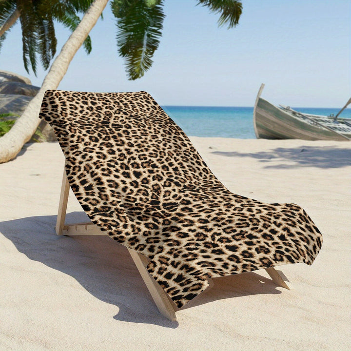 Zachte, absorberende microvezel strandhanddoek; ideaal voor strand, zwemmen en compact reizen.