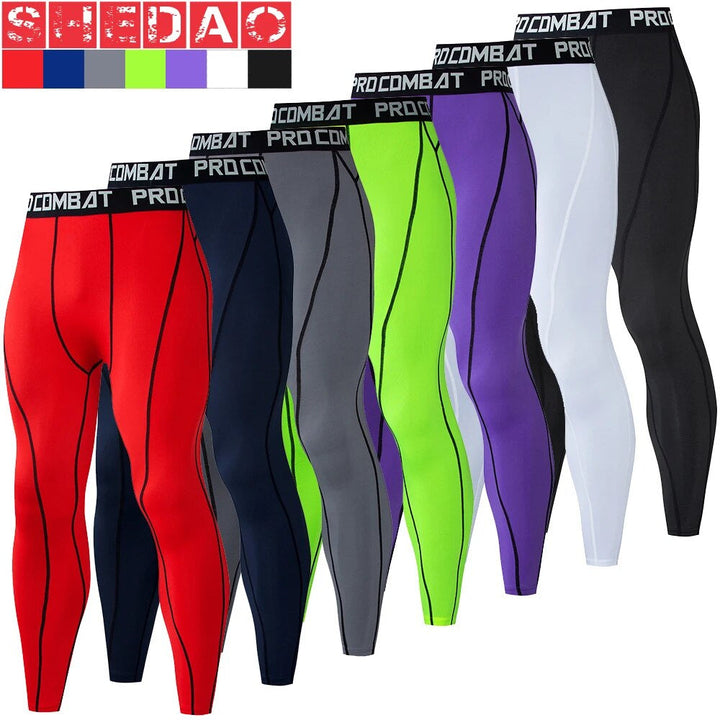 Stijlvolle heren fitness legging, perfect voor intensieve gym workouts en krachttraining.