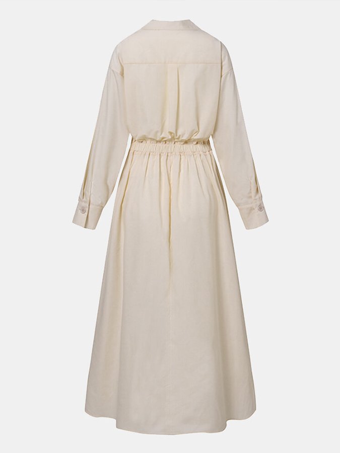 Chique damesjurk met lange mouwen, comfortabel en elegant voor een stijlvolle look.