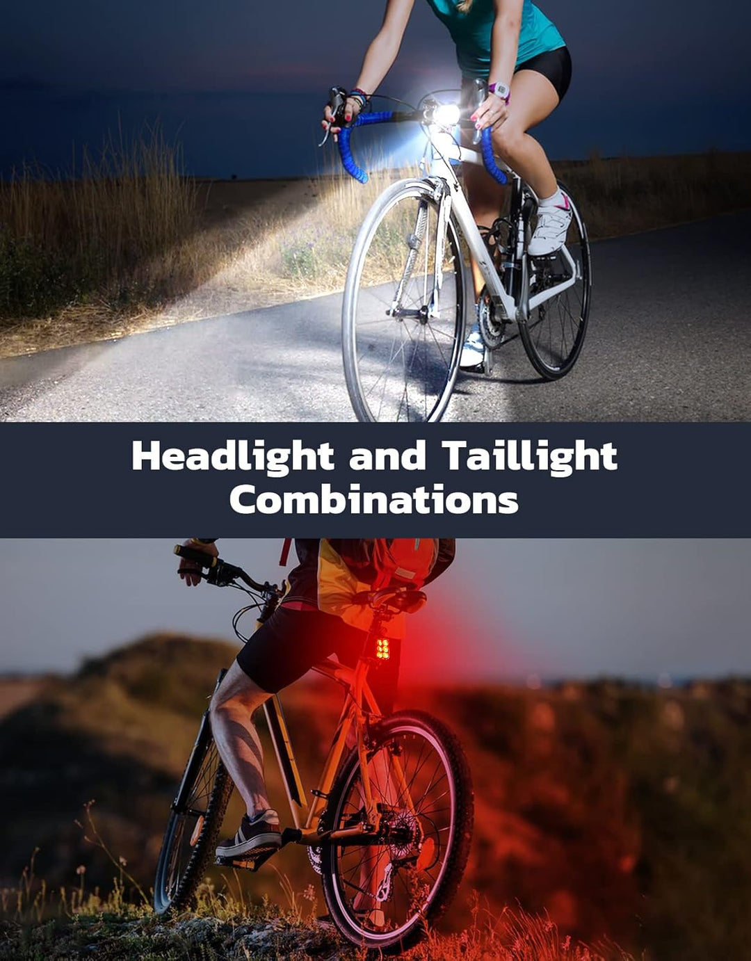 Krachtige Ultra Slim LED voorlamp met 4 modi, USB oplaadbaar, verbetert nachtzicht en veiligheid op de fiets.