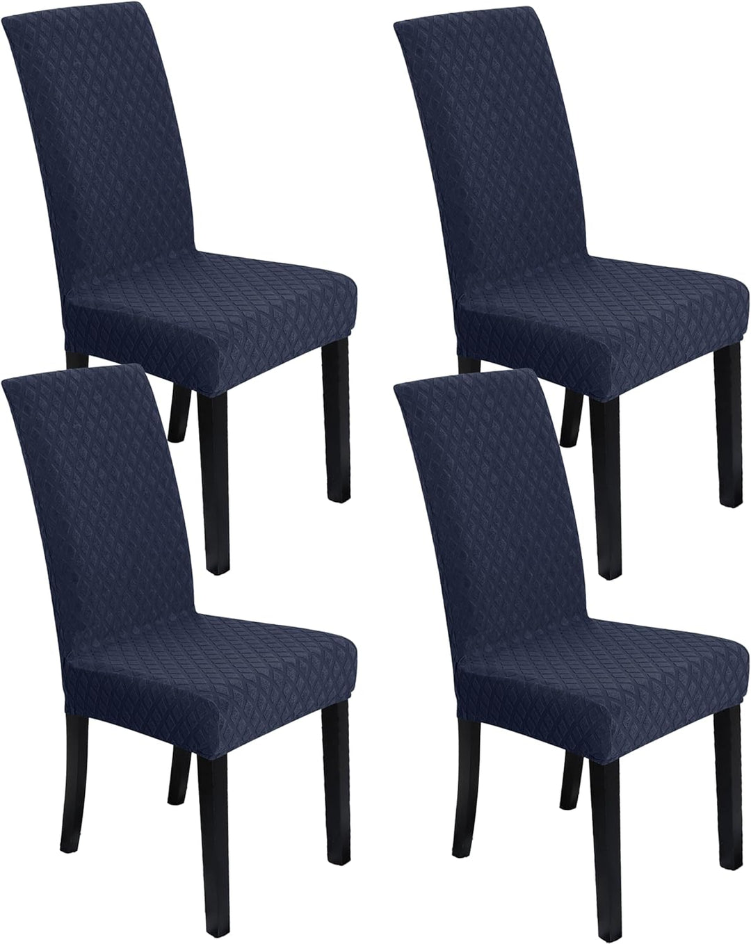 Zachte rekbare stoelhoezen set, voegt comfort en stijl toe aan de eetkamer.