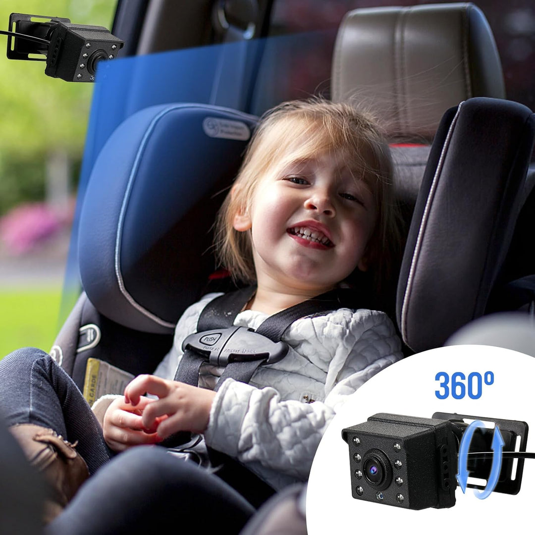 Eenvoudig te installeren baby achterbank monitor. HD camera & 4,3'' display voor veilige autoritten met je kind.