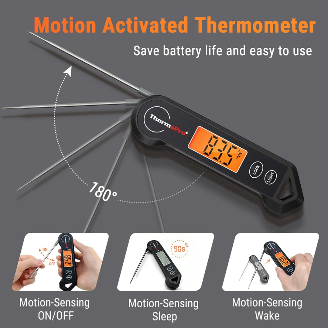 Robuuste waterdichte digitale vleesthermometer voor barbecue en outdoor kookavonturen.
