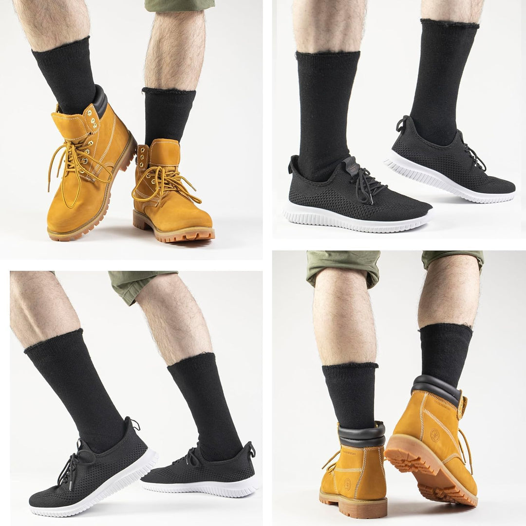 Unisex HeatGrip winter thermische bootsokken voor extreme kou. Dikke warme sokken met isolatie en wolvoering voor comfort.