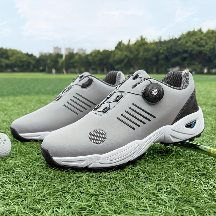 Hoogwaardige heren golfschoenen met gripvaste zool en handige draaisluiting voor top golfprestaties.