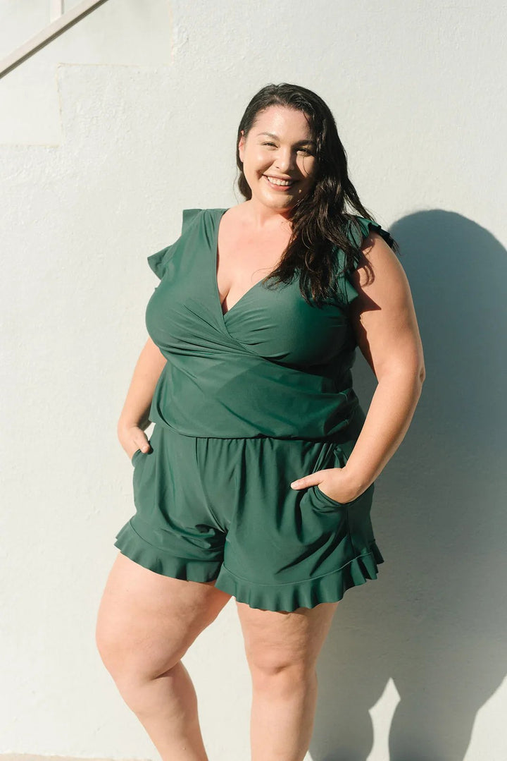 Comfortabel dames badpak met flexibele pasvorm, ideaal voor zwemkleding en strandmode.