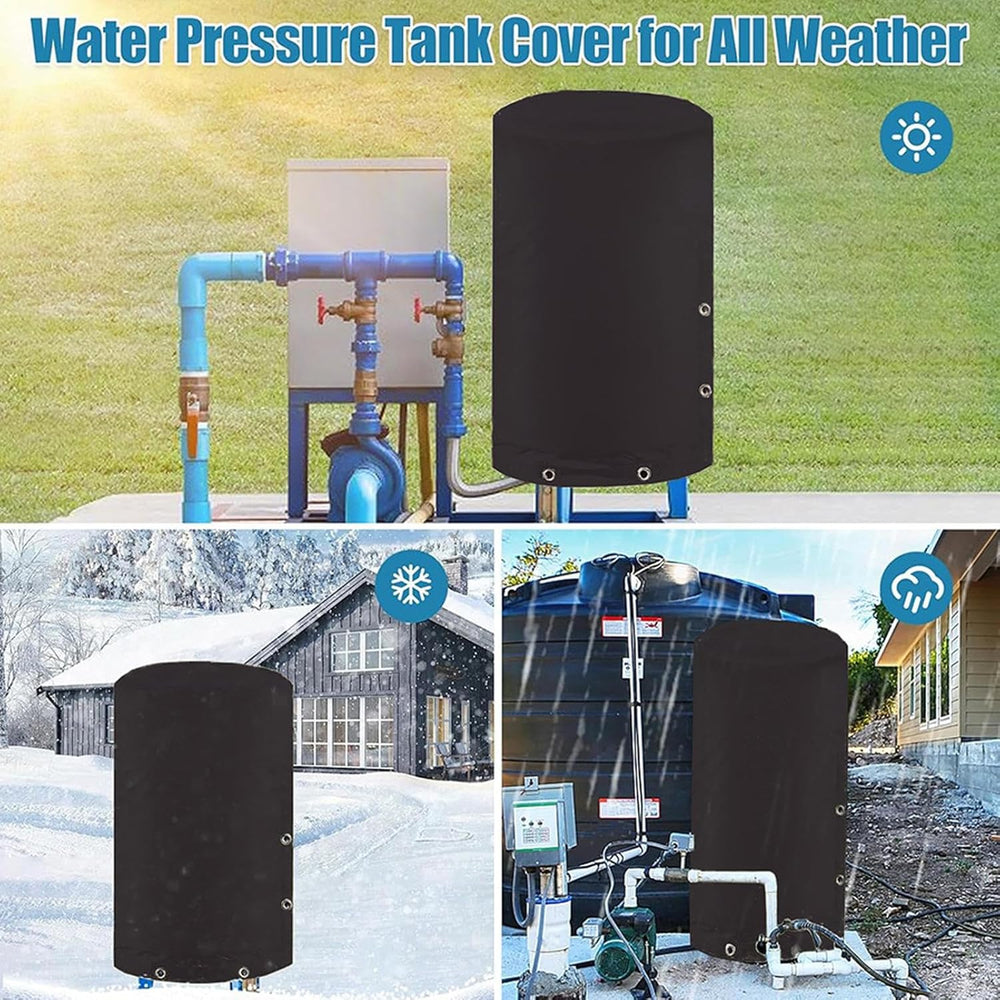 UV-bestendige putpomp cover, winddichte beschermhoes voor winterbescherming in tuin en kelder.