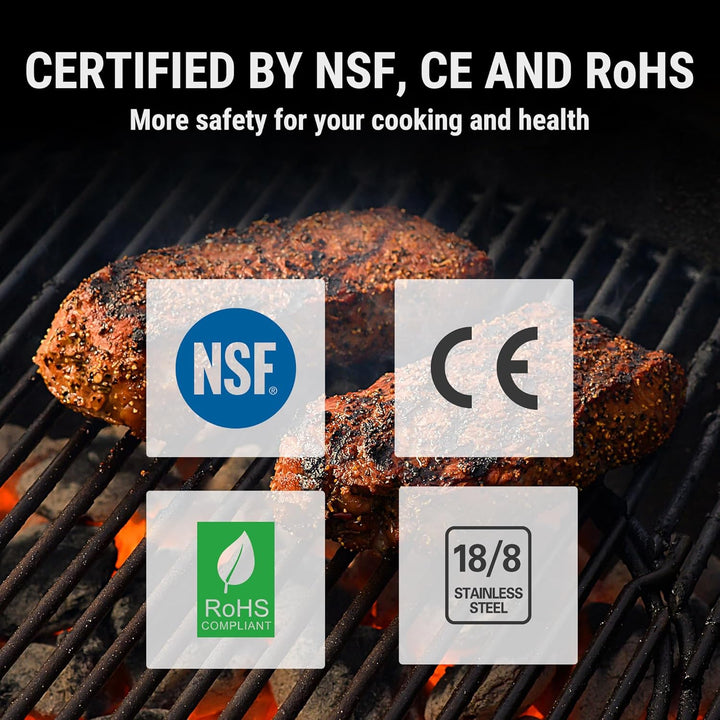 Essentiële digitale vleesthermometer voor elke keuken, garandeert perfecte bereiding van vlees.