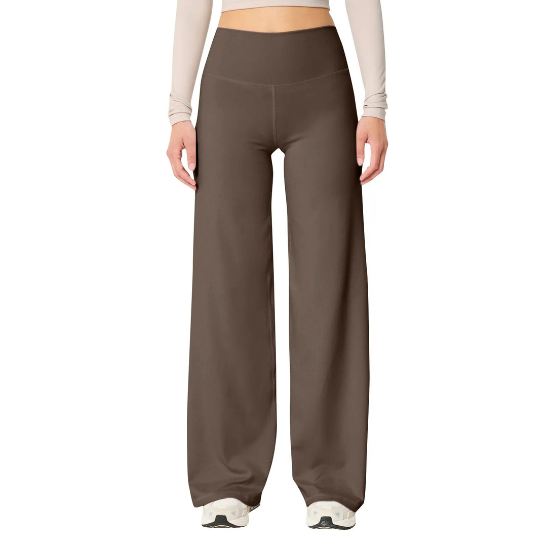 Hoge taille stretch broek voor dames, veelzijdige yoga legging voor fitness, sport en ontspannen vrije tijd.