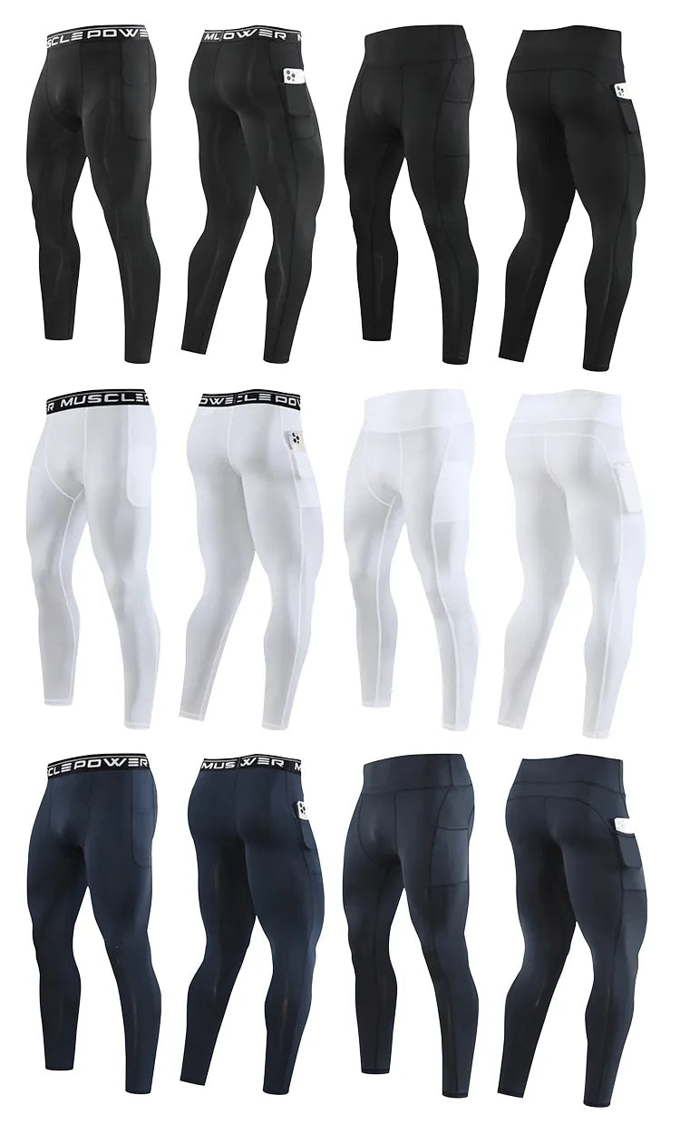 Veelzijdige heren sportlegging voor fitness, hardlopen, gym en diverse workouts.