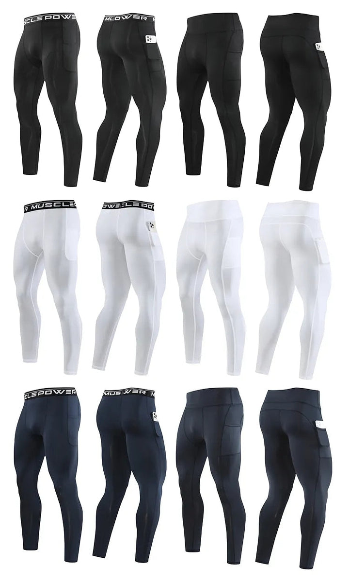 Veelzijdige heren sportlegging voor fitness, hardlopen, gym en diverse workouts.