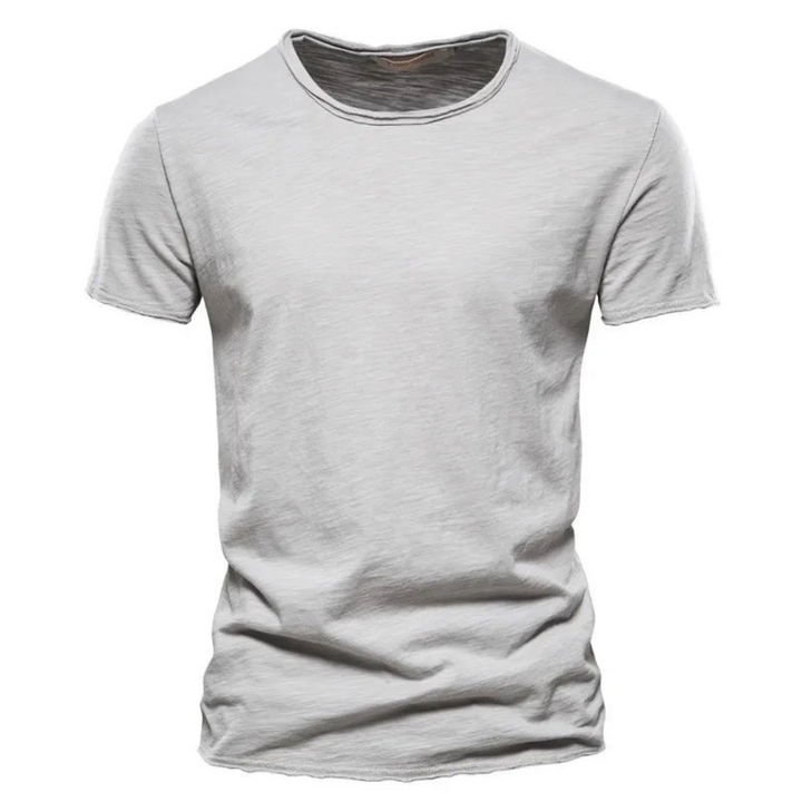 Klassiek heren t-shirt met ronde hals, een onmisbaar item voor elke casual zomergarderobe.