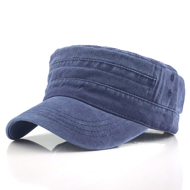 Comfortabele retro legerpet voor heren en dames, ideaal voor buiten. Biedt tijdloze stijl en zonbescherming in de zomer.