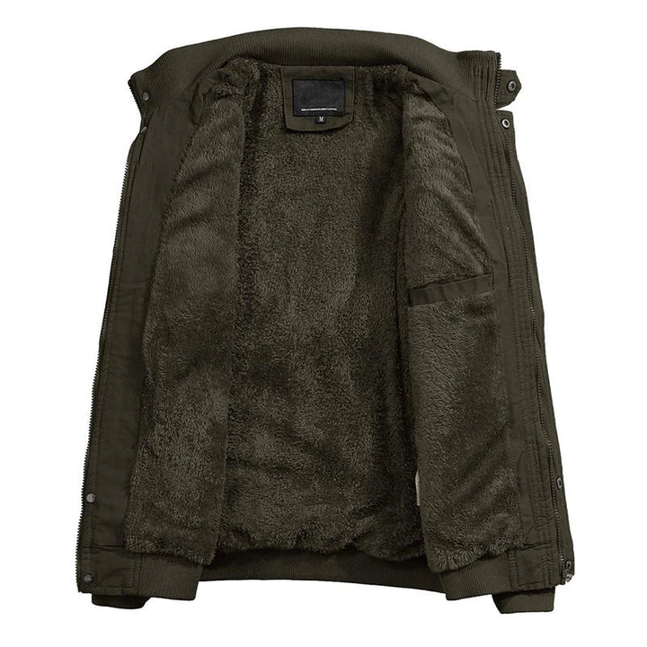 Warme militaire herenjas, perfect als winterjas voor een stoere outdoor look.