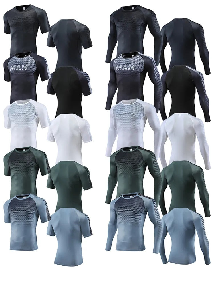 Heren sportlegging met compressietechnologie, close-up van de ademende stof.