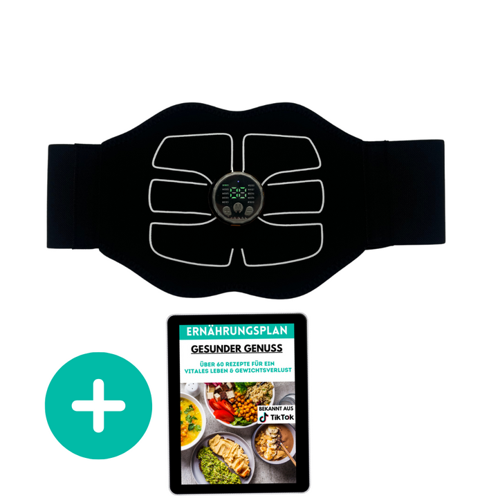 Elektrische CorePulse buiktrainer, perfect voor thuis fitness, buikspieren en spieropbouw.