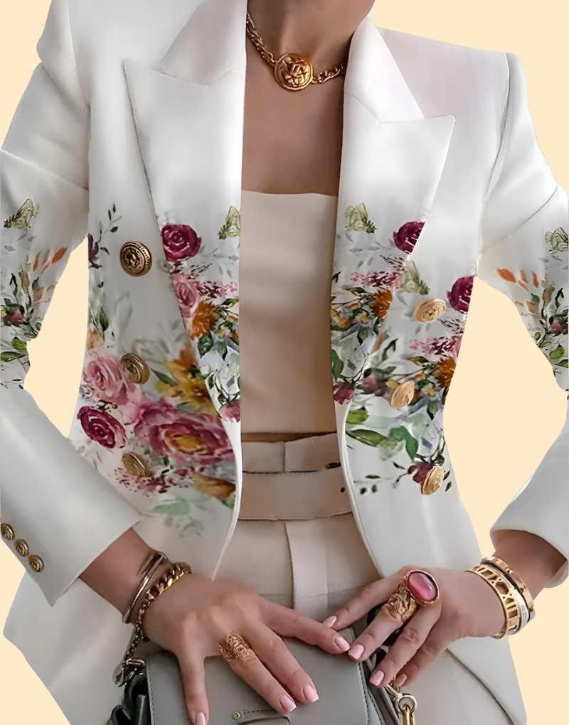 Chique damesblazer voor een elegante uitstraling. Zeer comfortabel, perfect voor zakelijke vergaderingen of casual chic.