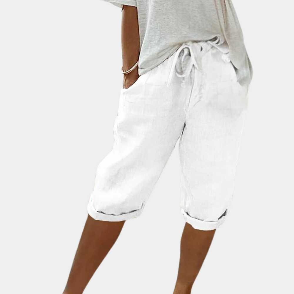 Casual, flexibele dames shorts, ideaal voor zomerse dagen, stranduitjes en ontspannen outdoor avonturen.