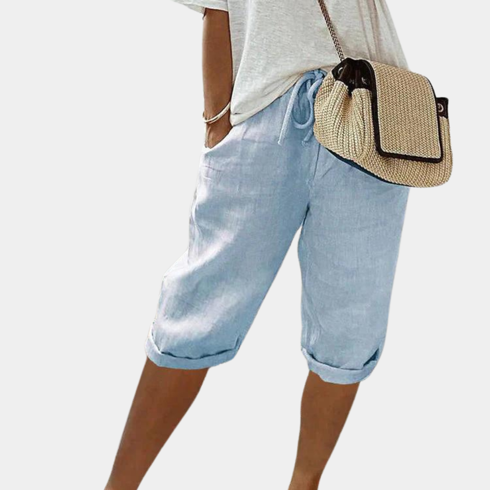 Dames zomer shorts, comfortabel en ademend, perfect voor casual dagen en vakantie.
