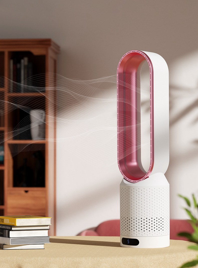 Design torenventilator: bladloze ultrastille koeling voor een modern huis of kantoor.