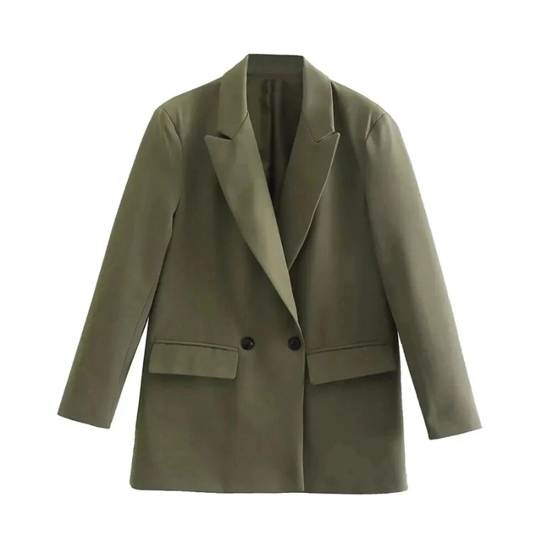 Veelzijdige oversized damesblazer mantel in een moderne stijl. Comfortabele en chique bovenkleding voor een complete look.