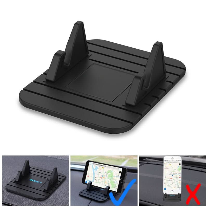 Universele GripMate smartphone autohouder, antislip dashboardhouder voor veilige navigatie en bellen in de auto.