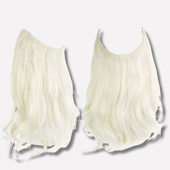Onzichtbare 40cm MALORIA hairextensie voor dames, synthetisch en perfect voor haarvolume.