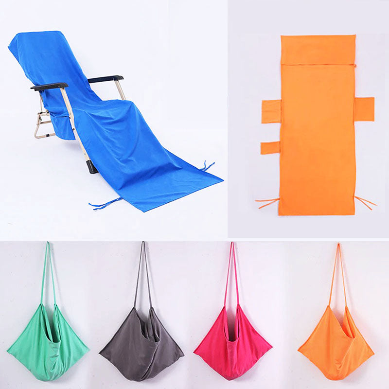 Hygiënisch strand loungedoek voor dames en heren, met praktische zakken, onmisbaar voor reizen.